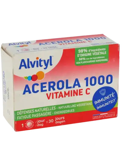 Alvityl Acérola 1000 Vitamine C Comprimés à Croquer B/30