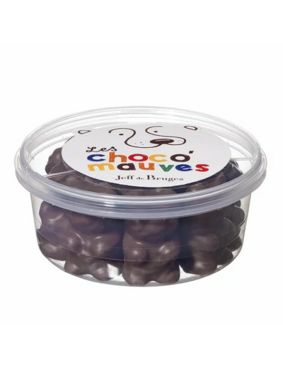 Boite PVC ours guimauve chocolat noir 160 g