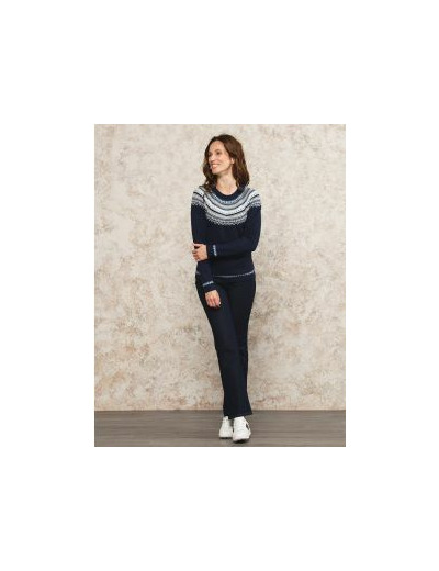 Pull Jacquard marine