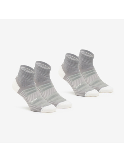 Chaussettes randonnée - hike 900 mid grise - lot de 2 paires