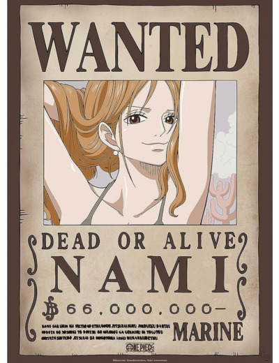 GBEye - ONE PIECE Poster Wanted Nami (52x38cm)