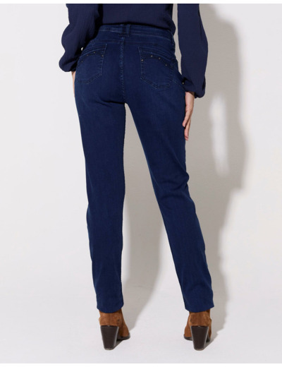 Jean long slim MARINE Femme