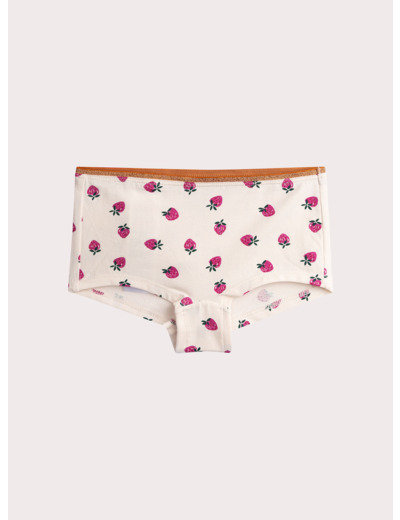 Lot de 3 shorty à motif fraise pour fille