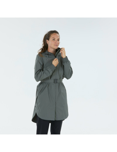 Veste longue imperméable de randonnée - Raincut Long - Femme