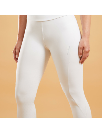 Legging de concours équitation fullgrip Femme - 500 blanc