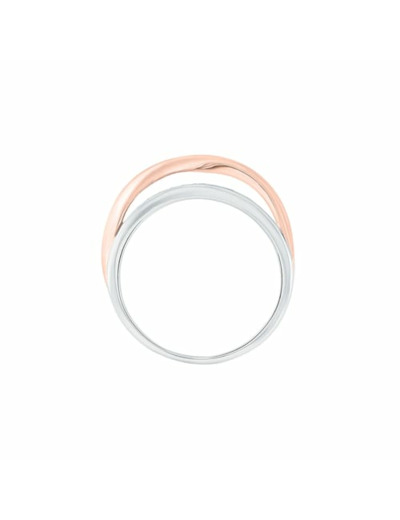 Bague CLEOR en Argent 925/1000 Bicolore et Oxyde