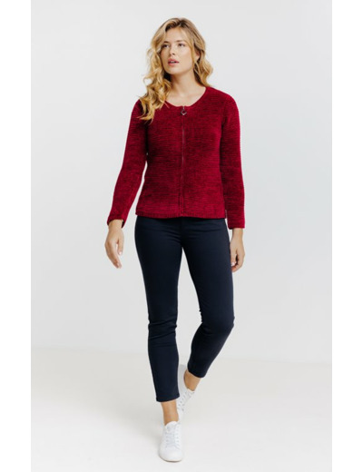 Cardigan Zippé