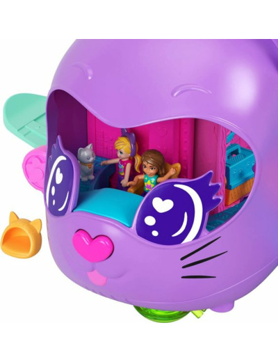 Avion chat transformable Polly Pocket