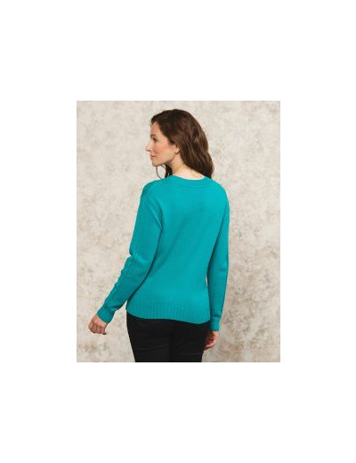 Pull moelleux vert