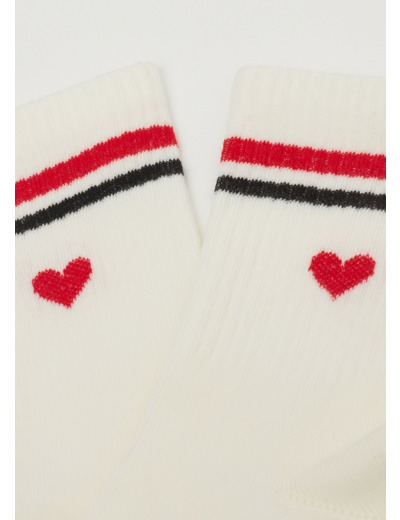 Chaussettes de sport cœurs