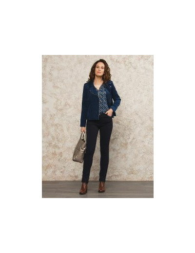 Pantalon slim Milano bleu