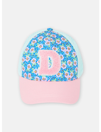 Casquette à motif fleurs pour fille