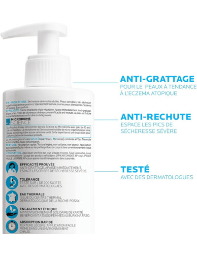 La Roche-Posay - Lipikar Crème AP+M Relipidante Triple Réparation - 400 ml