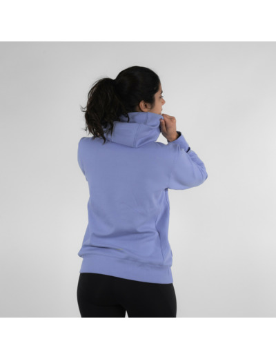 Sweat à capuche de running Femme - KIPRUN Run 500 Warm Violet hortensia