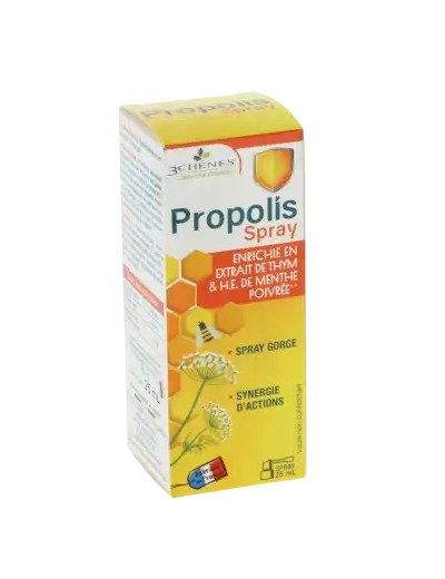 3 Chenes Propolis Spray Gorge Fl/25ml