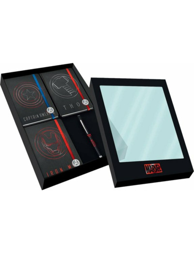 Coffret Collector Marvel 3 Carnets Et 1 Stylo