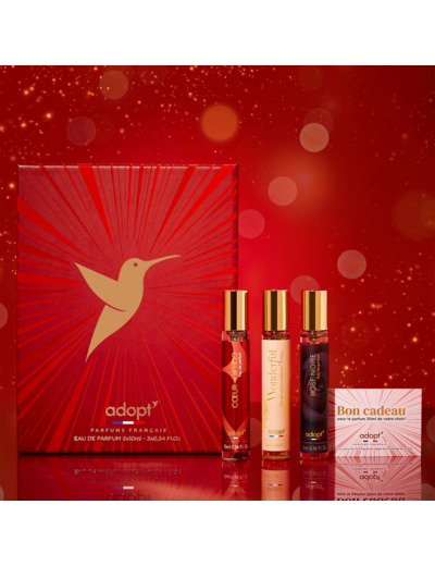 Coffret 3 eaux de parfum Coeur à coeur 10 ml + Won