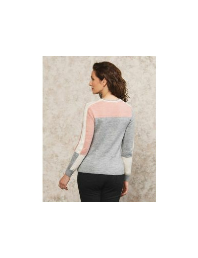 Pull fantaisie rose