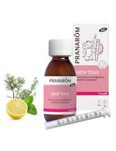 Pranarôm Pranabb Sirop Gorge Toux Sèche Sans Sucre Bio Fl/120ml