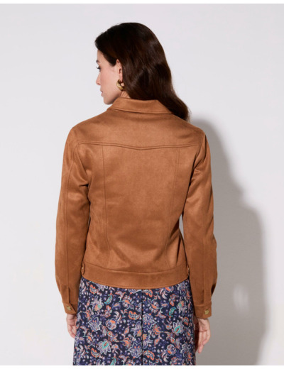 Veste mi-longue uni CAMEL Femme