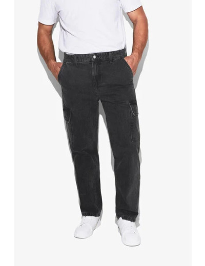 Jean loose poches cargo - Noir