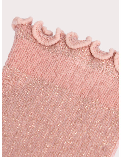 Chaussettes lilas pailletés pour fille