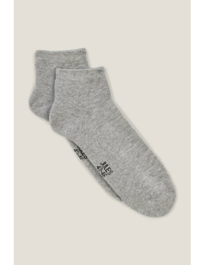 Chaussettes unies basses - Gris moyen