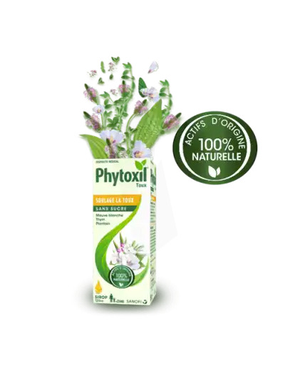 Phytoxil Toux Sans Sucre Sirop Adulte Enfant +2 Ans Fl/120ml