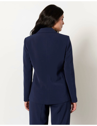 Veste mi-longue unie MARINE Femme