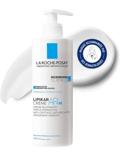 La Roche-Posay - Lipikar Crème AP+M Relipidante Triple Réparation - 400 ml