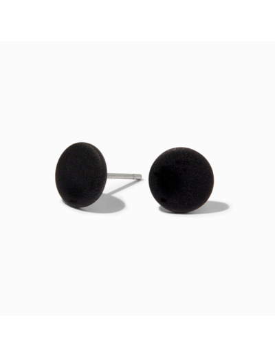 Clous d'oreilles boutons noirs