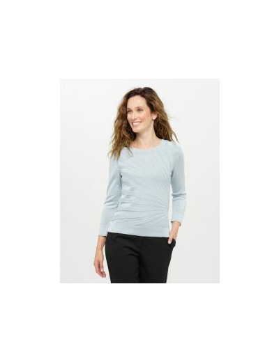 Pull bleu irisé chic