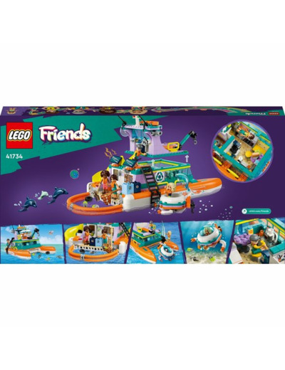 Bateau de sauvetage en mer Lego Friends 41734