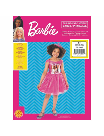 Déguisement Barbie Princesse 5-7 ans