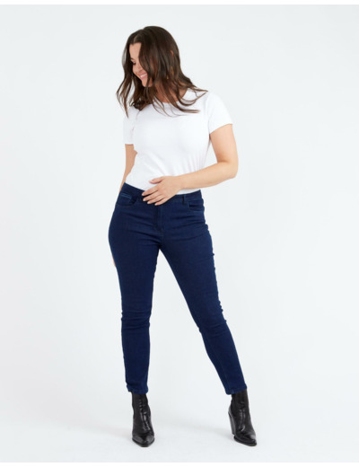 Jean 7/8 slim MARINE Femme