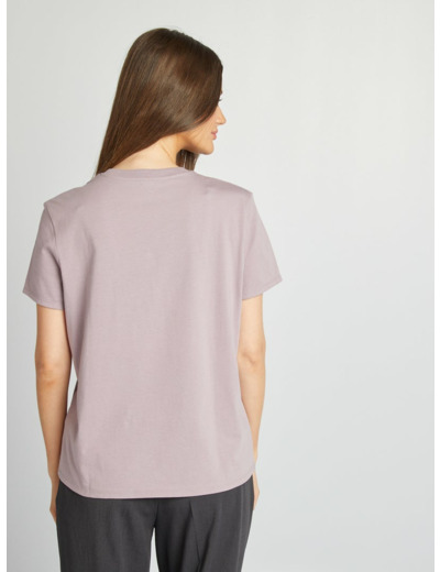 T-shirt en jersey manches courtes - Violet