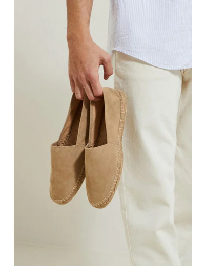 Espadrille suède - Beige