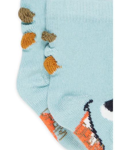 Chaussettes à motif dinosaure et découpes écailles