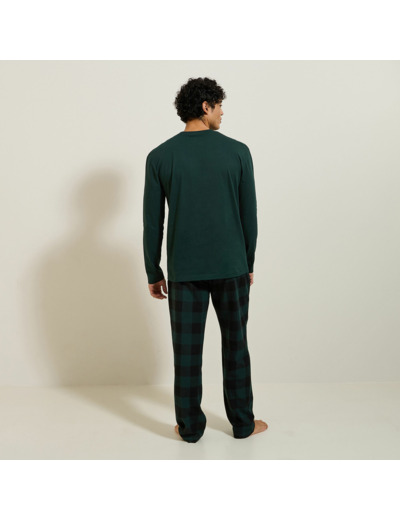 Ensemble pyjama en flanelle - Vert