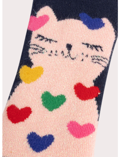 Chaussettes chaudes animation chat pour fille