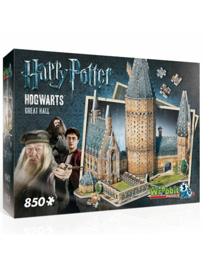 Harry Potter - Puzzle 3d De La Grande Salle Poudlard, 850 Pièces