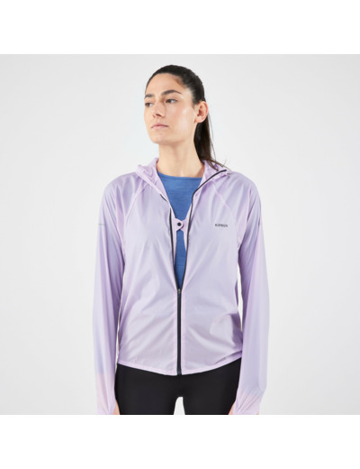 Veste coupe vent de running & trail running Femme - KIPRUN Run 900 Wind Lilas