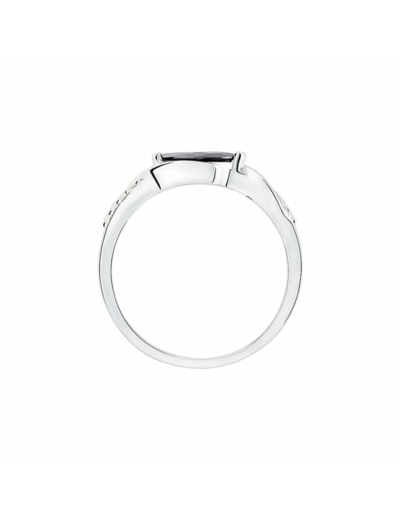 Bague CLEOR en Argent 925/1000 et Oxyde Noir