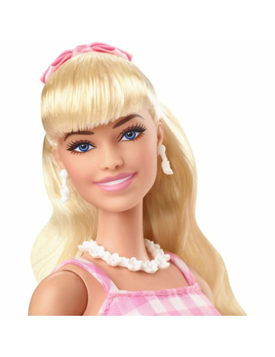 Barbie le film : Poupée Barbie en robe vichy rose