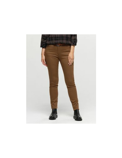 Pantalon slim marron