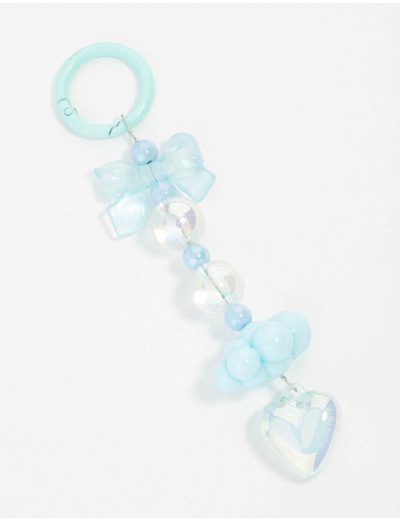 Blue Cloud Bow Keychain