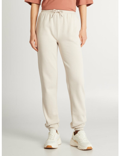 Pantalon de jogging basique en molleton - Beige