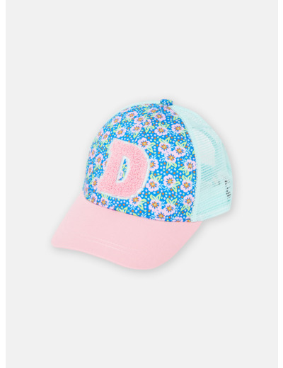 Casquette à motif fleurs pour fille