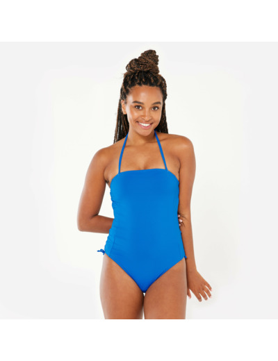 Maillot de bain 1 pièce surf texturé Femme - Manon bleu