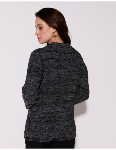 Gilet chiné NOIR Femme